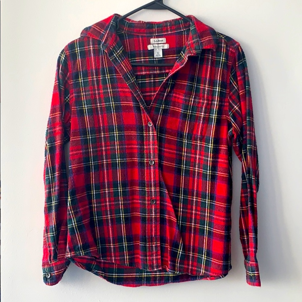 LL Bean Flannel sz xs